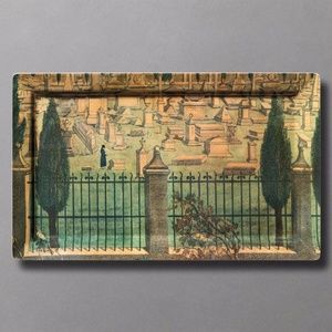John Derian Threshold Graveyard Serving Tray NWT